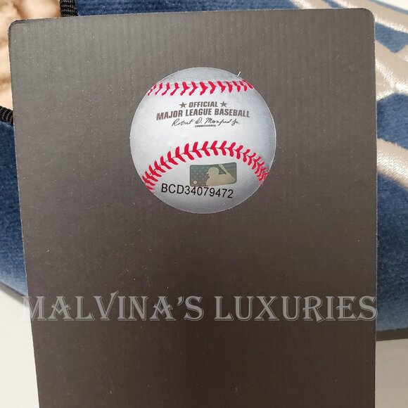 GUCCI SHOES MENS NY YANKEES INSIGNIA BLUE VELVET LOAFERS - Picture 12 of 14